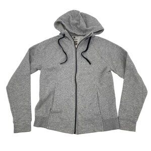 All In Motion Women's Size Small Gray Full Zip Hoodie Thumbholes *Flaw*
